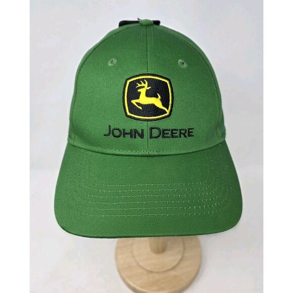 John Deere Trucker SnapBack Green Yellow Hat Ball Cap New With Tags - Picture 1 of 6
